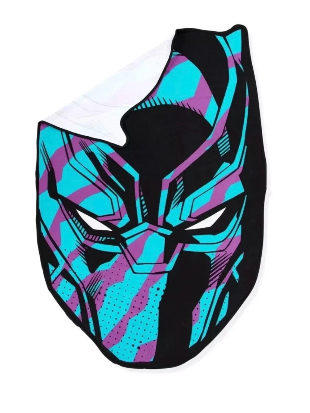 New SET AVENGERS Black Panther Shaped Beach Towel Large  Kids Bath Travel Teal